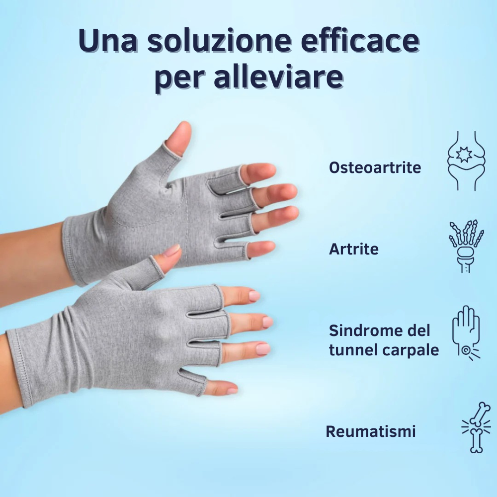 Guanti a compressione anti-dolore Bambù | Allevia l'osteoartrosi e l'artrite